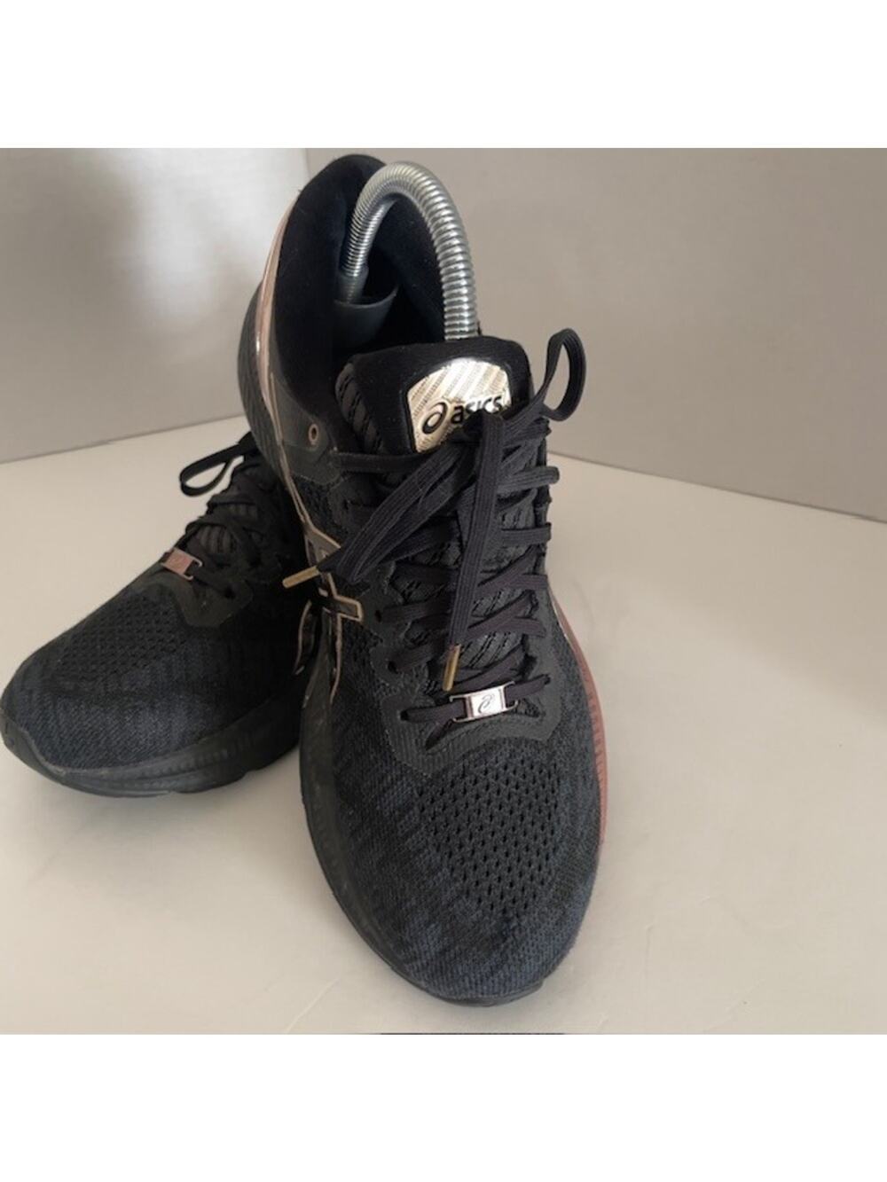 ASICS Gel Nimbus FlyteFoam Running Shoes Black Rose Gold Women's 9